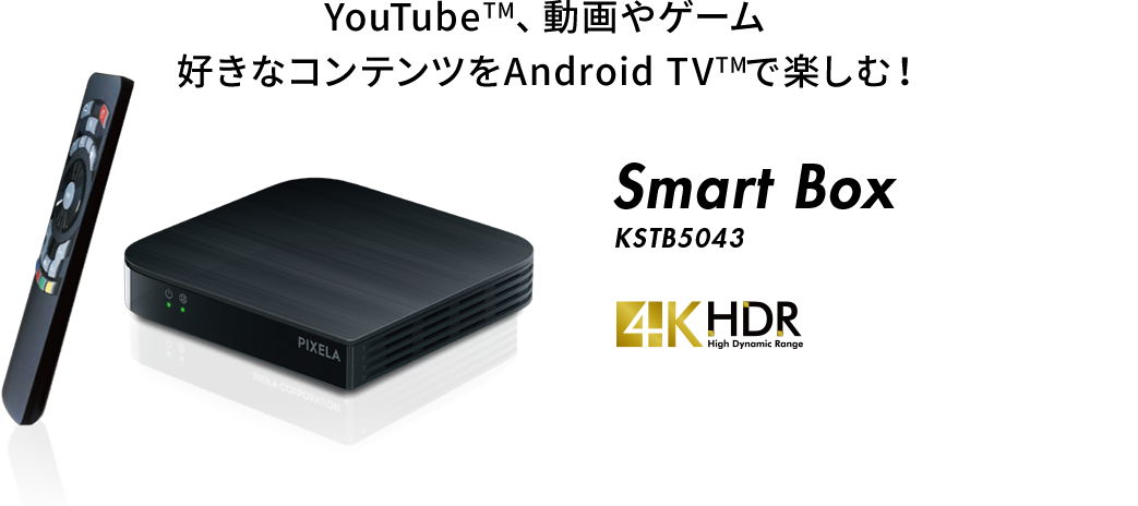 1TB HDDレコーダー+Android TV TM Smart Box  Recorder Set PIX-SMB110W-1T 1TB HDD 2番組同時録画