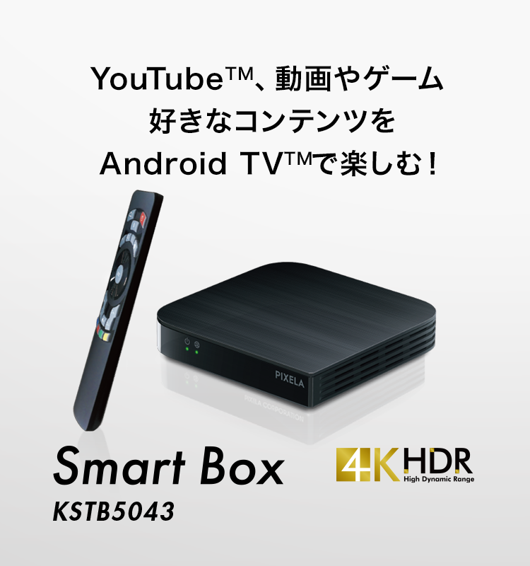 1TB HDDレコーダー+Android TV TM Smart Box  Recorder Set PIX-SMB110W-1T 1TB HDD 2番組同時録画
